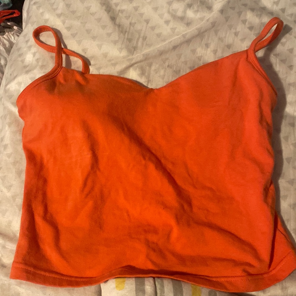Cute lil orange crop top. Perfect for summer